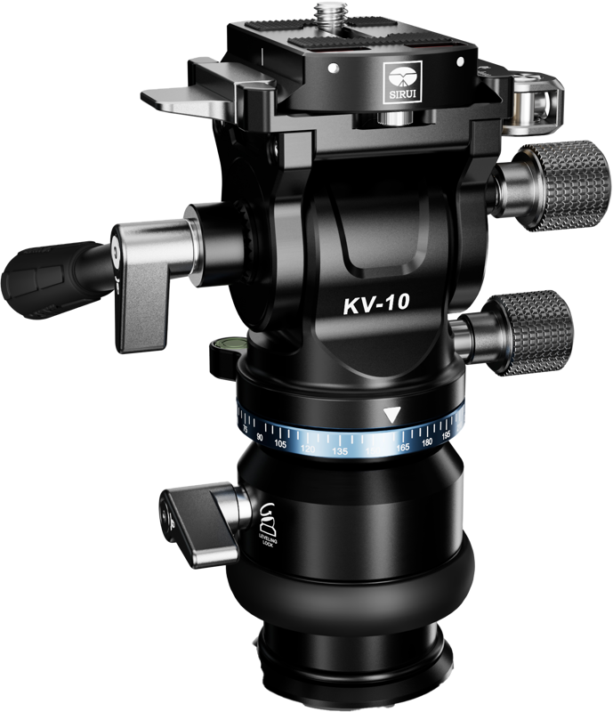 800q-02_128570 Sirui KV-10 Pan & Tilt Head with Leveling Base -jalustapää