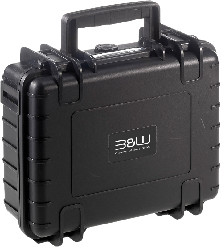 800q-02_128696 B&W Outdoor Cases Type 1000 for Insta360 X4 -suojalaukku, musta