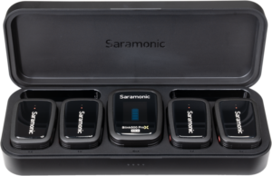 Saramonic Blink 500 Pro B8 2.4GHz 4-Ch Wireless Microphone System with Case and Onboard recording