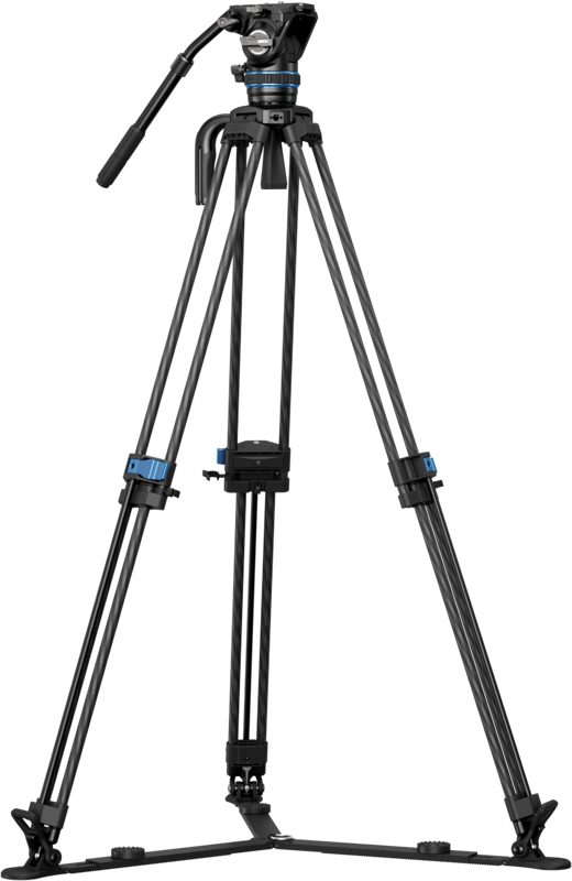 800q-02_133086 Sirui Pro Video Carbon Tripod Kit Rapid Twin-Leg SQ75+S5 -videojalustapaketti