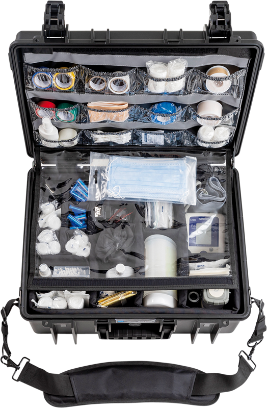 800q-03_113702 B&W Outdoor Cases Type 6000 for Medical Emergency Kit -ensiapulaukku, musta