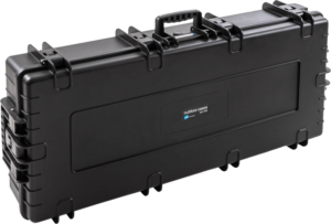 B&W Outdoor Cases Type 7200 for gun / rifle / guitar case (vaahtomuovi) -rullaava kuljetuslaukku, musta