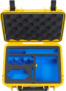 B&W Outdoor Cases Type 2000 for DJI Osmo Action 3 -suojalaukku, keltainen
