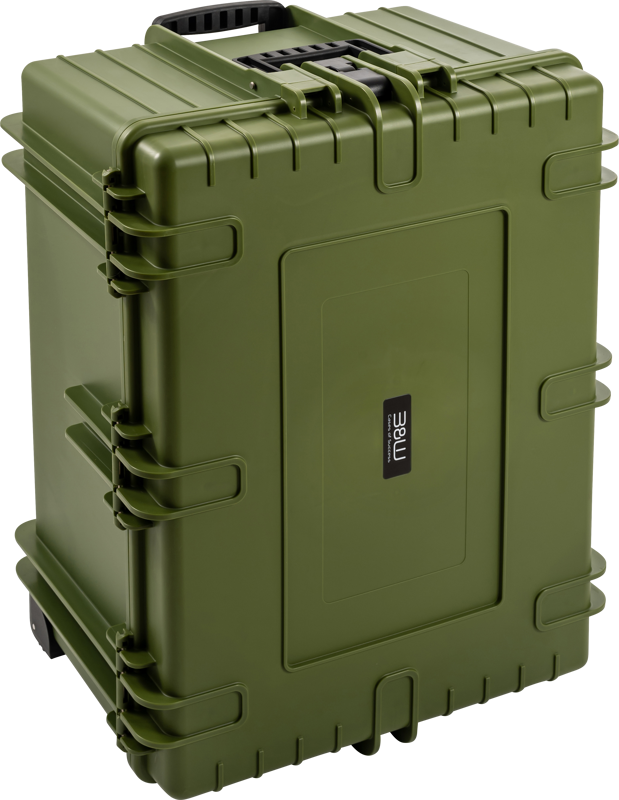 B&W Outdoor Cases Type 7800 (esileikattu vaahtomuovi) -suojalaukku, vihreä