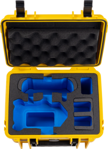 800q-03_126683 B&W Outdoor Cases Type 2000 for DJI Mini 4 Pro -suojalaukku, keltainen