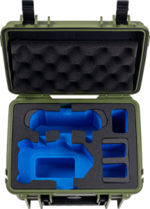 800q-03_126684 B&W Outdoor Cases Type 2000 for DJI Mini 4 Pro -suojalaukku, vihreä