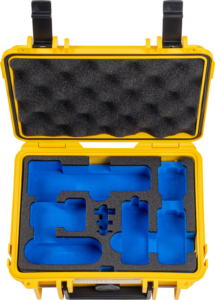 800q-03_127063 B&W Outdoor Case Type 500 for DJI Osmo Pocket 3 Creator Combo -suojalaukku, keltainen