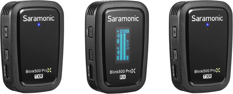 800q-03_128158 Saramonic Blink 500 ProX B2R 2.4GHz Dual-Channel Wireless Microphone System with Charging Case