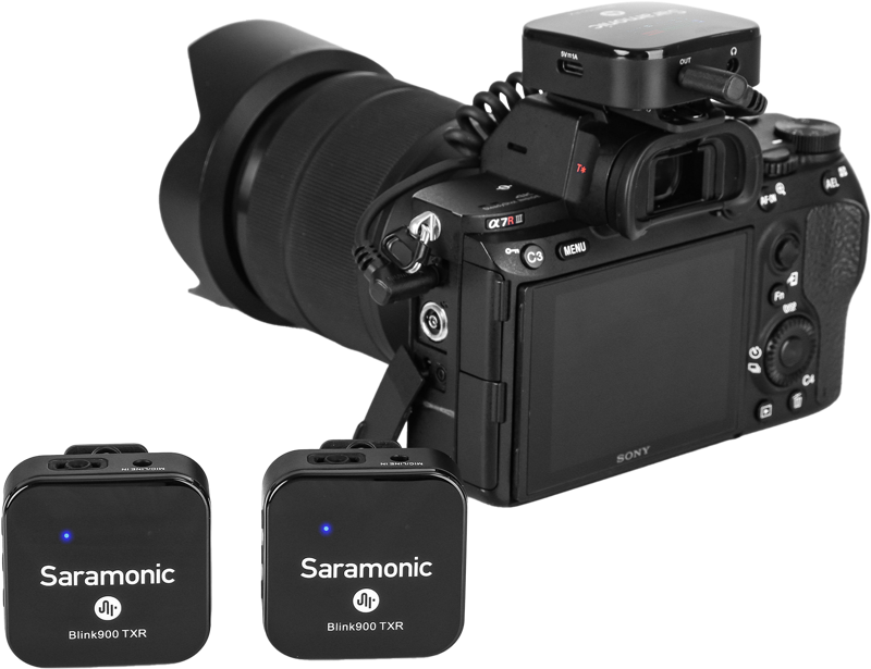 800q-03_128160 Saramonic Blink 900 B2R 2.4G WIRELESS Microphone Kit with recording function & charging box