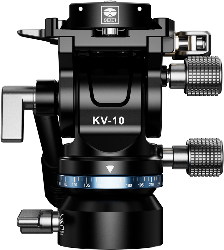 800q-03_128570 Sirui KV-10 Pan & Tilt Head with Leveling Base -jalustapää