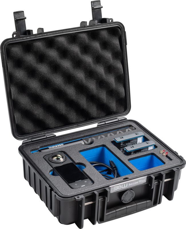 800q-03_128696 B&W Outdoor Cases Type 1000 for Insta360 X4 -suojalaukku, musta