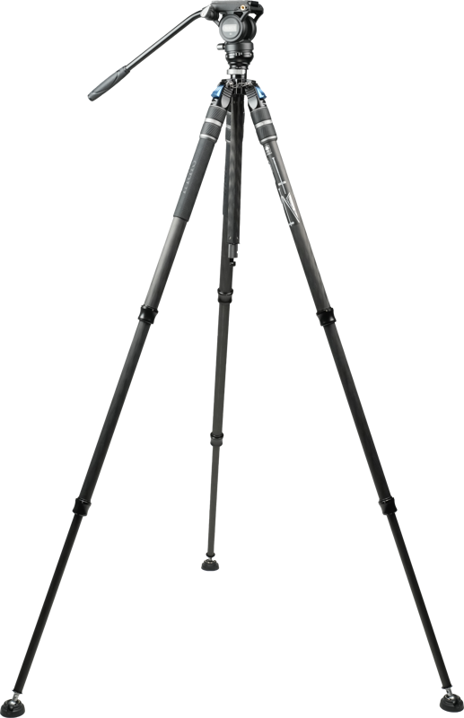 800q-03_132693 Sirui One Step Height Adjustment Carbon Video Tripod Kit SVS60 + S3 -videokamerajalustasetti