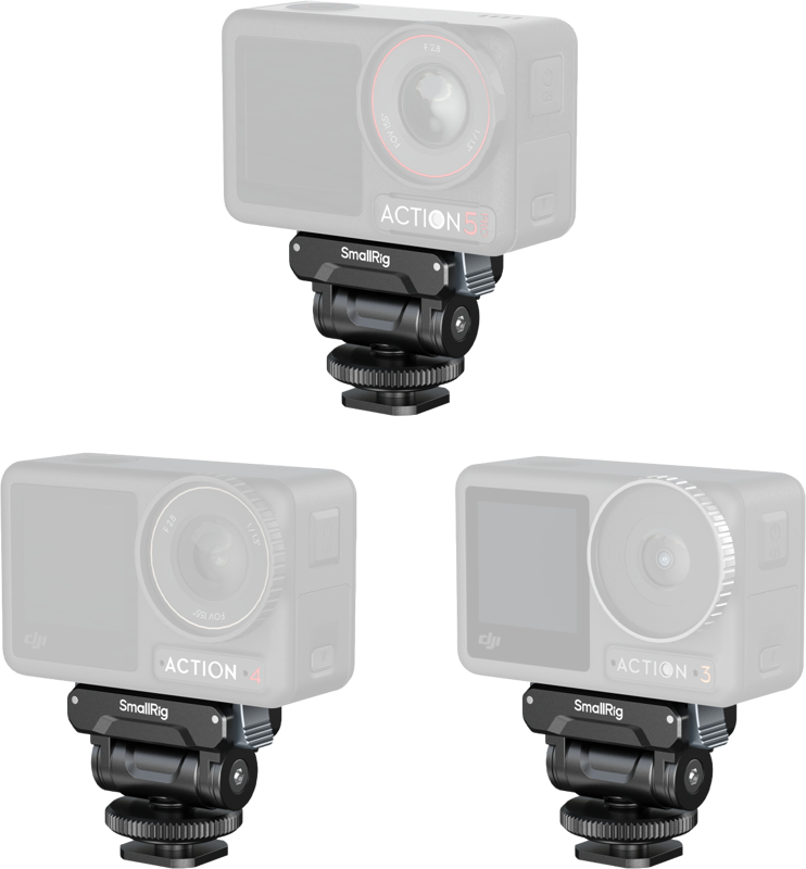 800q-03_134142 SmallRig 5436 Quick Release Support for DJI Osmo Action 5 Pro/4/3 with Cold Shoe