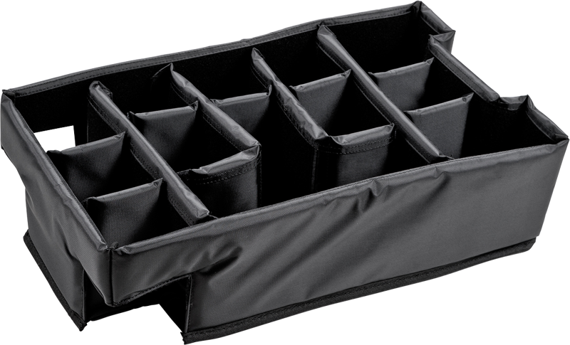 B&W Outdoor Cases Type 6600 (väliseinät) -rullaava suojalaukku, musta