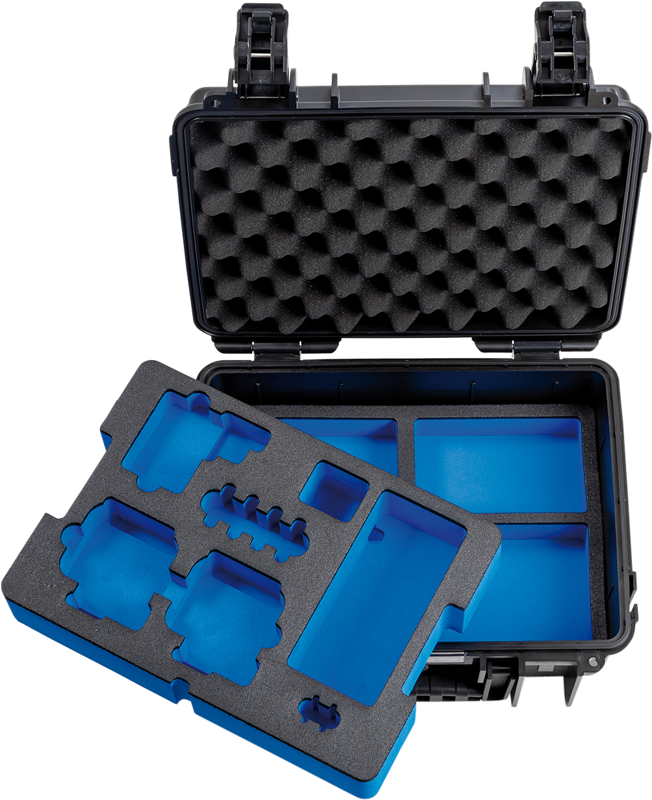 800q-04_113711 B&W Outdoor Cases Type 3000 for 2x GoPro Hero -suojalaukku, musta