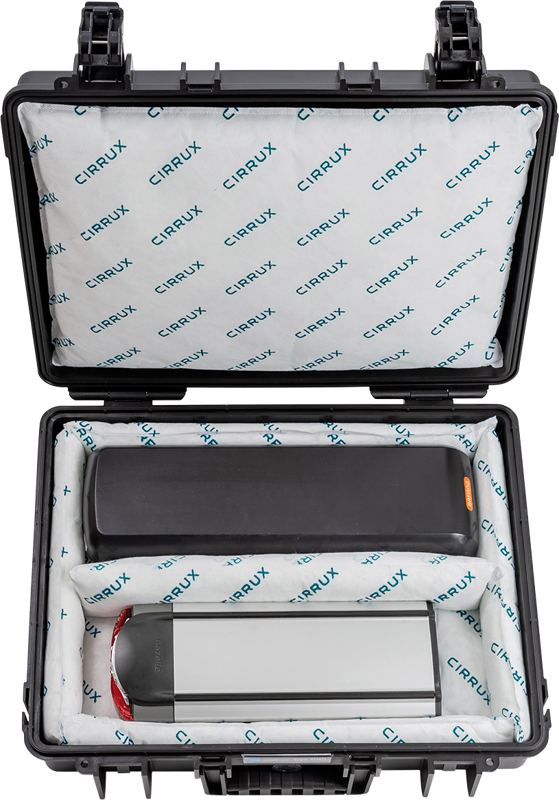 800q-04_118038 B&W Outdoor Cases Type 6040 Li-ion Carry & Store -suojalaukku akuille, musta
