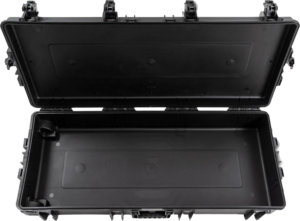 B&W Outdoor Cases Type 7200 for gun / rifle / guitar case (vaahtomuovi) -rullaava kuljetuslaukku, musta