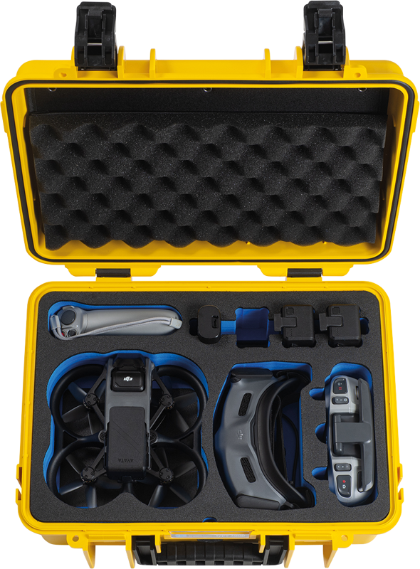 B&W Outdoor Cases Type 4000 for DJI Avata  -suojalaukku, keltainen