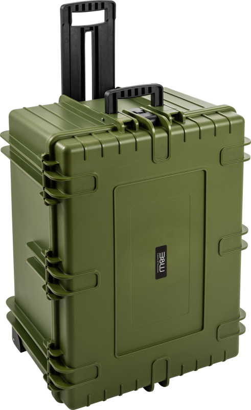 B&W Outdoor Cases Type 7800 (esileikattu vaahtomuovi) -suojalaukku, vihreä