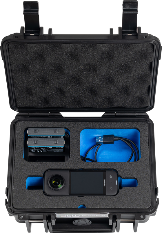BW Outdoor Case Type 500 for Insta360 X3 -suojalaukku, musta
