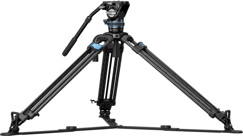 800q-04_133086 Sirui Pro Video Carbon Tripod Kit Rapid Twin-Leg SQ75+S5 -videojalustapaketti
