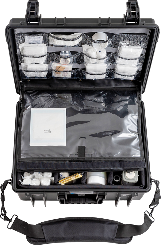 800q-05_113702 B&W Outdoor Cases Type 6000 for Medical Emergency Kit -ensiapulaukku, musta