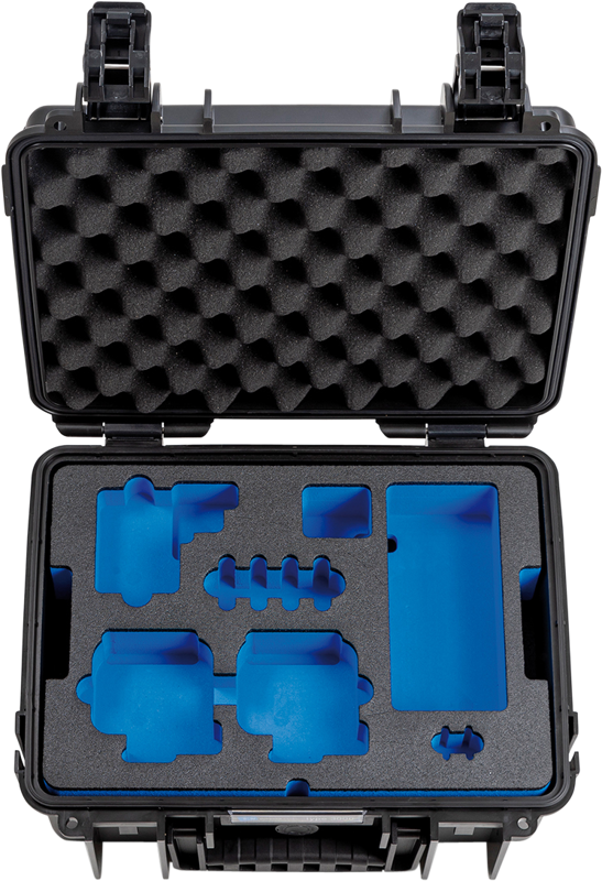 800q-05_113711 B&W Outdoor Cases Type 3000 for 2x GoPro Hero -suojalaukku, musta