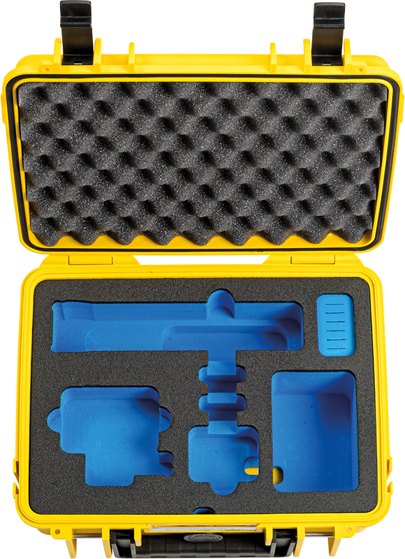 B&W Outdoor Cases Type 1000 for GoPro Hero 9 / 10 / 11 / 12 -suojalaukku, keltainen