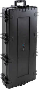 B&W Outdoor Cases Type 7200 for gun / rifle / guitar case (vaahtomuovi) -rullaava kuljetuslaukku, musta