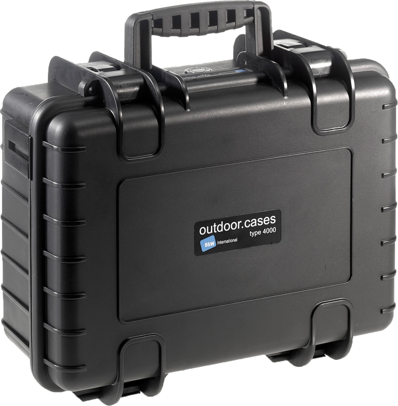B&W Outdoor Cases Type 4000 for DJI Avata -suojalaukku, musta