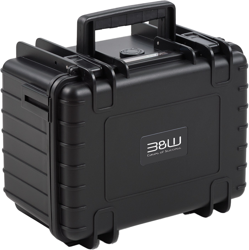 800q-05_126682 B&W Outdoor Cases Type 2000 for DJI Mini 4 Pro -suojalaukku, musta