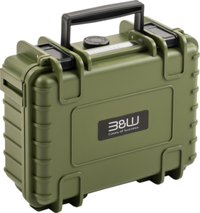BW Outdoor Case Type 500 for DJI Osmo Pocket 3 Creator Combo -suojalaukku, vihreä