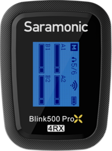 Saramonic Blink 500 Pro B8 2.4GHz 4-Ch Wireless Microphone System with Case and Onboard recording