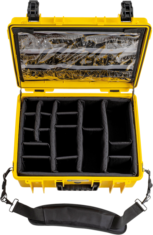 800q-14_113702 B&W Outdoor Cases Type 6000 for Medical Emergency Kit -ensiapulaukku, keltainen