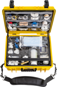 800q-15_113702 B&W Outdoor Cases Type 6000 for Medical Emergency Kit -ensiapulaukku, keltainen