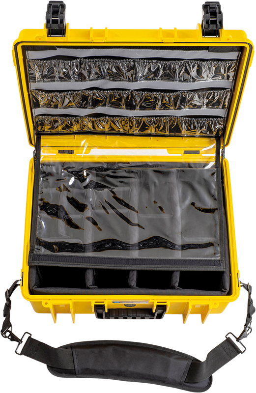 800q-16_113702 B&W Outdoor Cases Type 6000 for Medical Emergency Kit -ensiapulaukku, keltainen