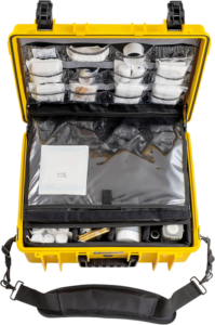 800q-17_113702 B&W Outdoor Cases Type 6000 for Medical Emergency Kit -ensiapulaukku, keltainen