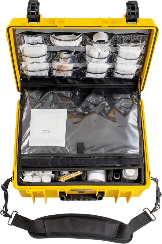 800q-17_113702 B&W Outdoor Cases Type 6000 for Medical Emergency Kit -ensiapulaukku, keltainen
