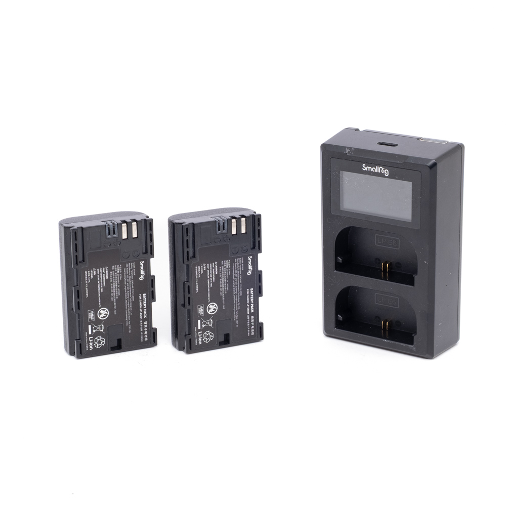 SmallRig en-el6 akkusetti-2 SmallRig 3821 LP-E6NH Camera Battery and Charger Kit (sis. ALV 25,5%) - Käytetty