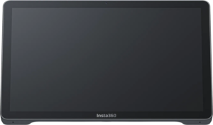 Edestä näkyy musta Insta360 Touch Panel EU -kosketusnäyttö, jossa on suuri tyhjä näyttö ja "Insta360"-brändinimi kehyksen keskellä alhaalla.