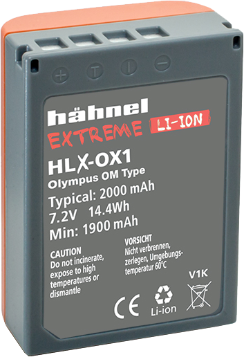 800q-02_120870 Hähnel Battery Extreme Olympus HLX-OX1 / BLX-1 -akku