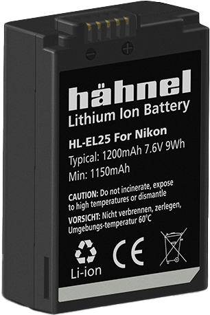 800q-02_123576 Hähnel Battery Nikon HL-EL25 / EN-EL25 -akku