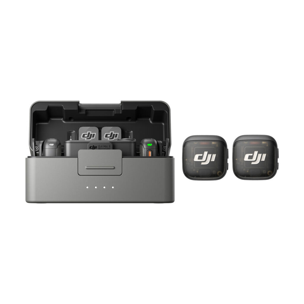 DJI_Mic3_2tx (3) DJI Mic 3 (2 TX + 1 RX + latauskotelo) -langaton mikrofonijärjestelmä