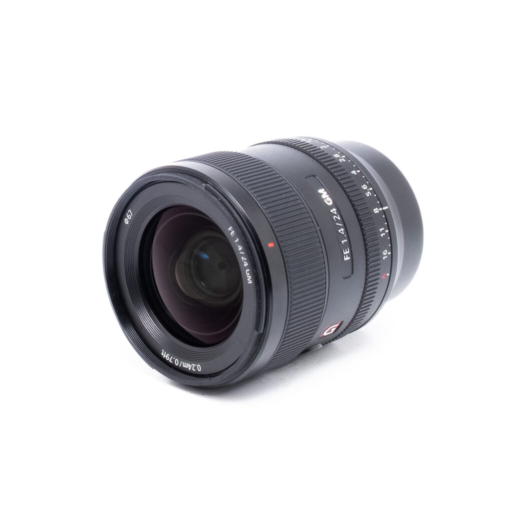 Sony 24mm f14 GM-2-4 Sony FE 24mm f/1.4 GM (Kunto K5, Takuu 12kk) - Käytetty
