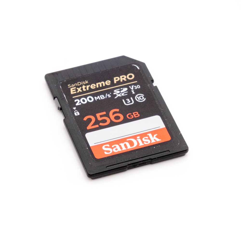 muistikortit-4 SanDisk SDXC Extreme Pro 200mb/s 256gb - Käytetty