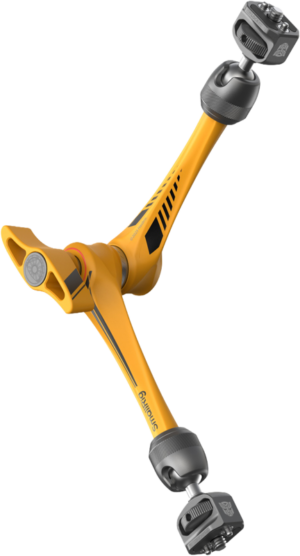 800q-01_134243 SmallRig 5521 Rosette Arm 11" - BumbleBee Edition is a yellow and grey, three-arm accessory with a modern, aerodynamic design and the BumbleBee brand.