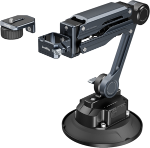 800q-01_134419 The SmallRig 5507 is a metal articulated support arm with electric suction cup, adjustable joints and removable mounts designed for the DJI Osmo Pocket 3, GoPro HERO13 and Insta360 X4. Two mounting pieces are included.