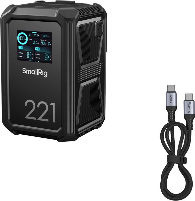 800q-02_134235 SmallRig 4985 X221 Smart Triple-Proof V-Mount Battery