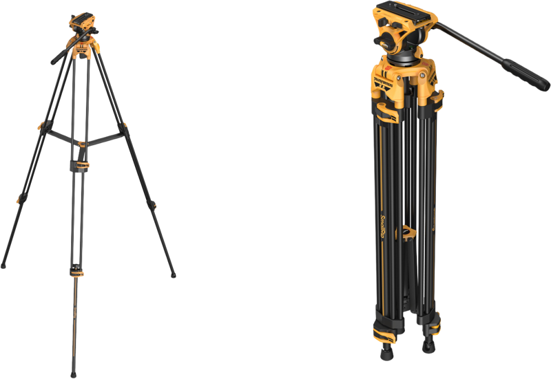 SmallRig 5523 AD-01 Heavy-Duty Fluid Head Tripod – BumbleBee Edition