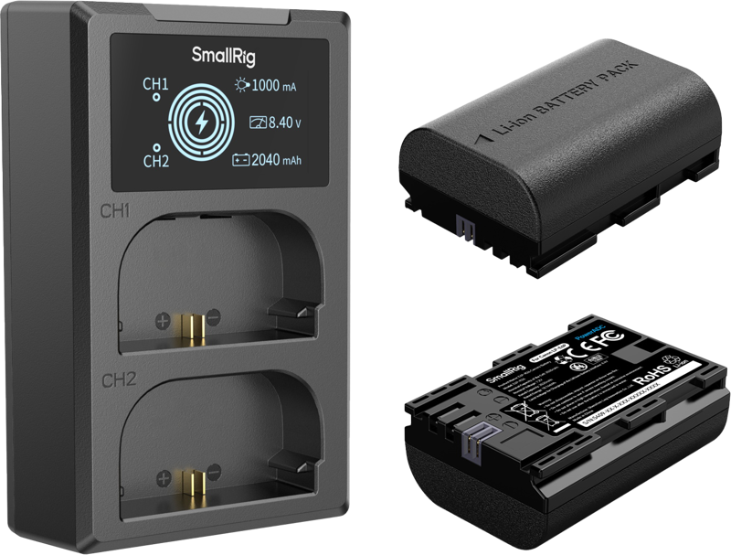800q-02_134330 SmallRig 5409 battery and charger kit for Canon LP-E6P batteries